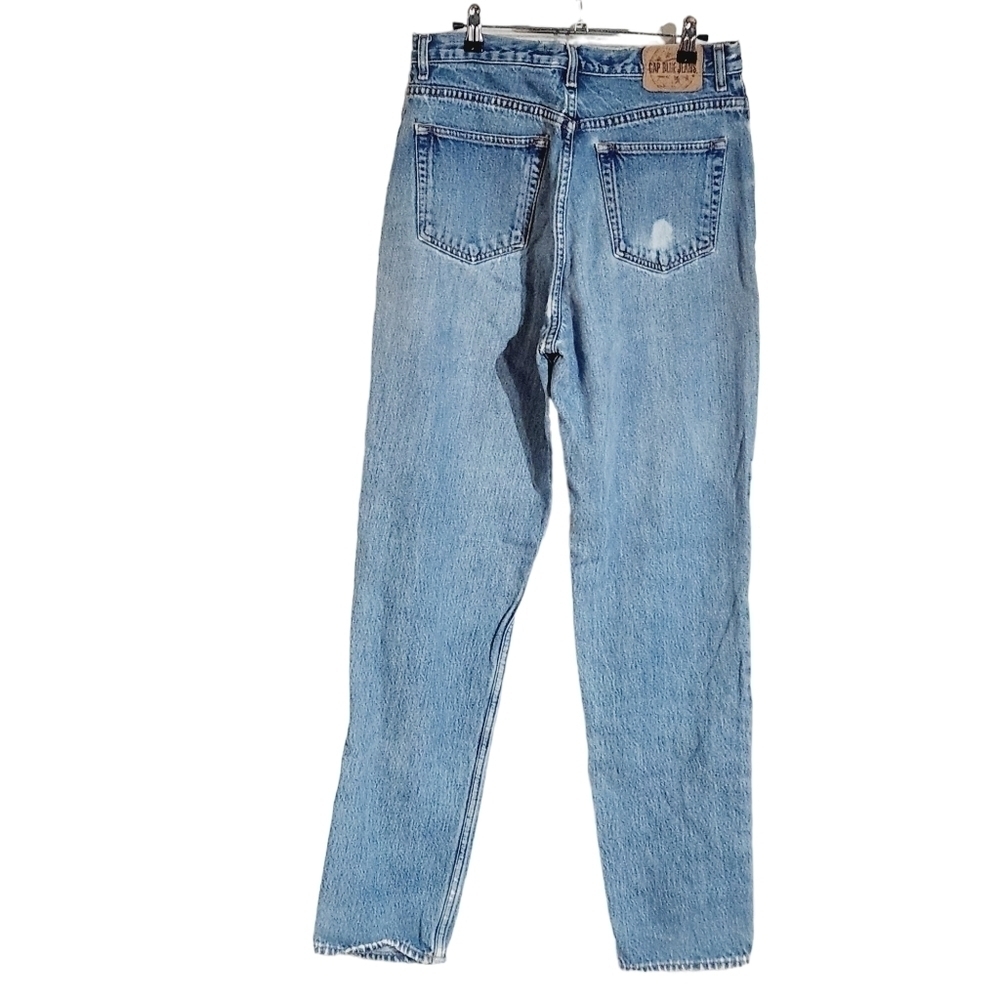 Vintage Gap Light Blue Classic Fit Distressed Mom Jeans Size 14L - Picture 5 of 15